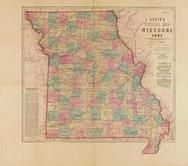 Missouri 1861 State Map